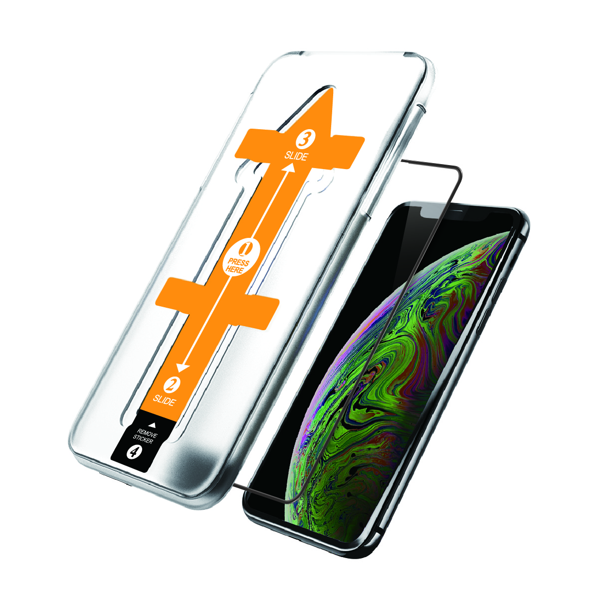 NovaNL Glass Volume 4.0 (Edge to Edge) incl. Applicator For iPhone Xs Max
