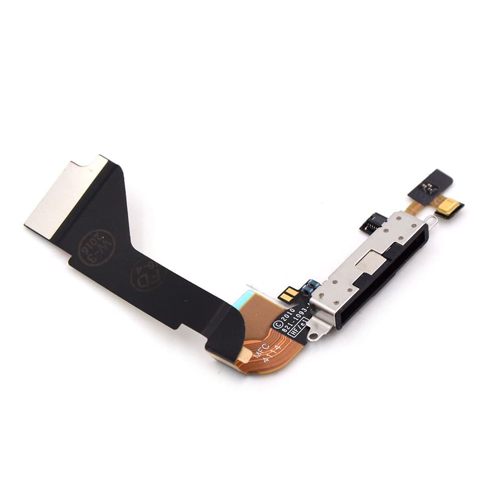 Charging Port For iPhone 4 Black OEM-Equivalent