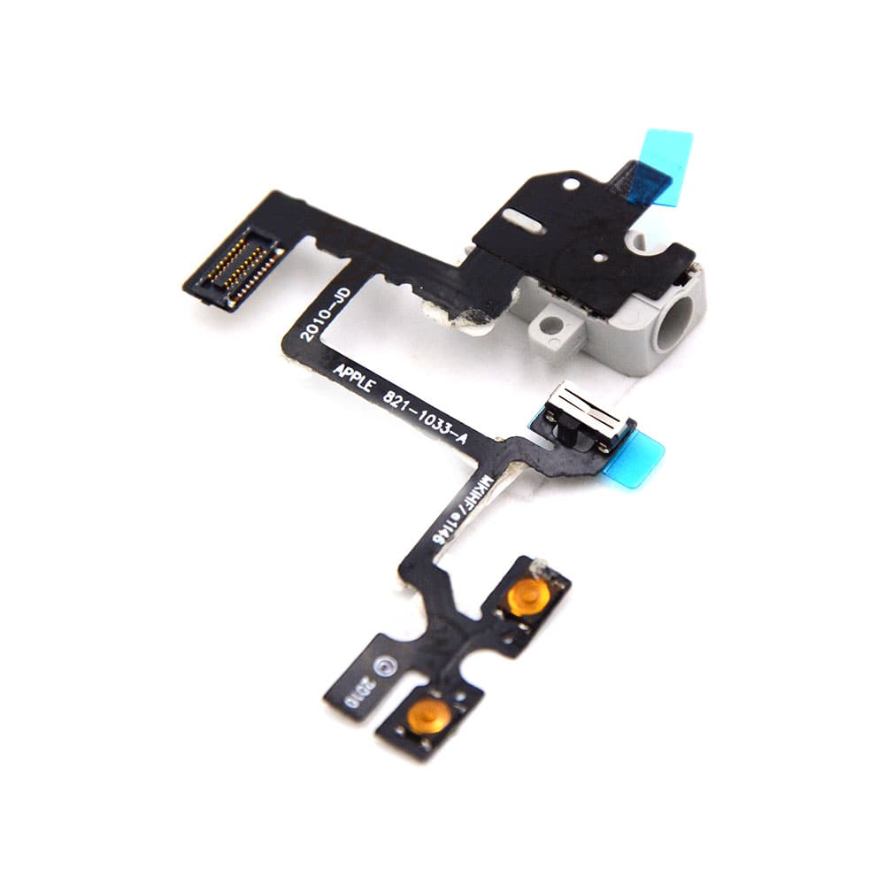 Volume Button and Headphone Jack Cable For iPhone 4 OEM-Equivalent
