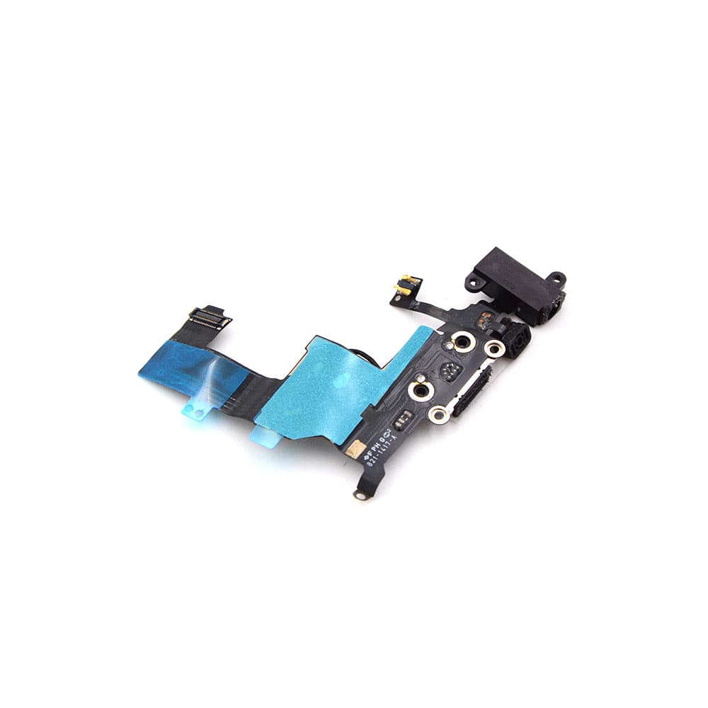 Charging Port and Headphone Jack For iPhone 5 Black OEM-Equivalent