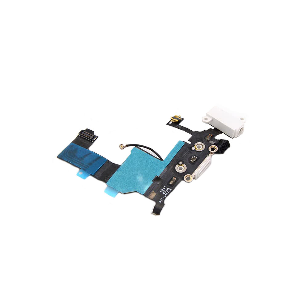 Charging Port and Headphone Jack For iPhone 5 White OEM-Equivalent