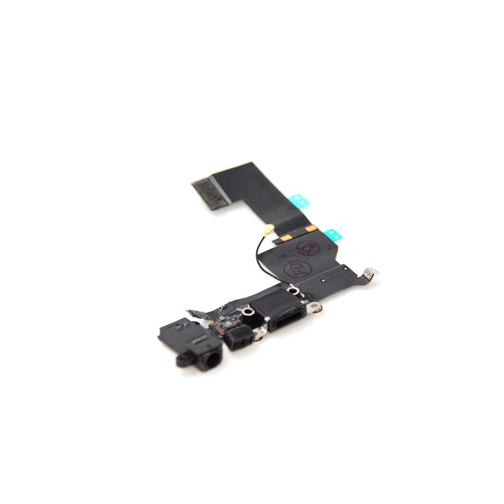 Charging Port and Headphone Jack For iPhone 5s Black OEM-Equivalent