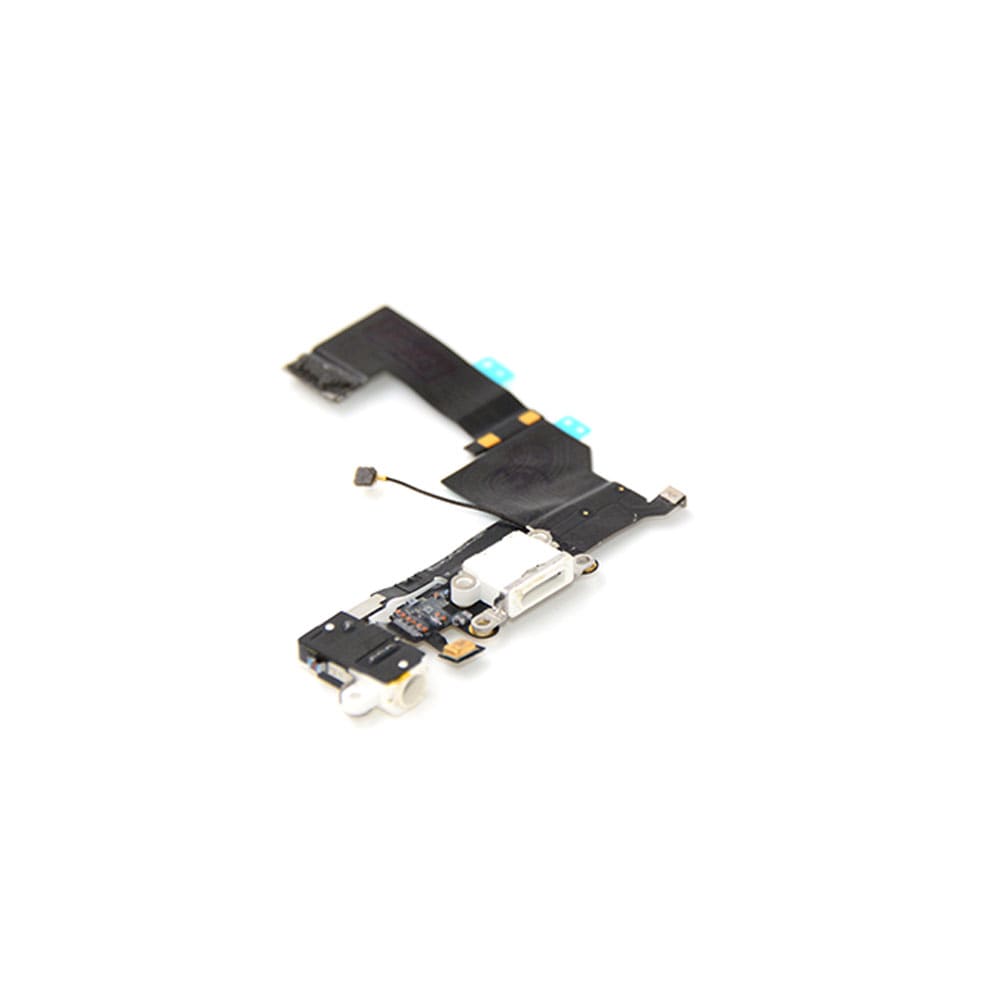 Charging Port and Headphone Jack For iPhone 5s White OEM-Equivalent