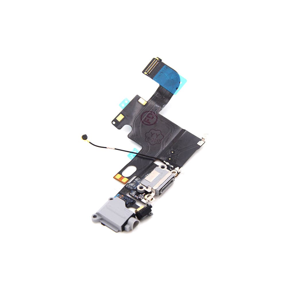 Charging Port and Headphone Jack For iPhone 6 Black Pulled
