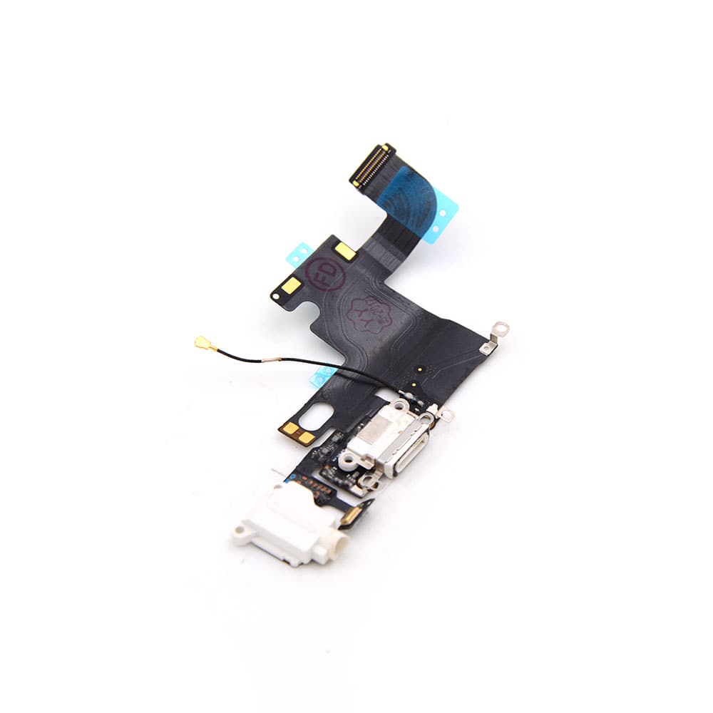 Charging Port and Headphone Jack For iPhone 6 White Pulled