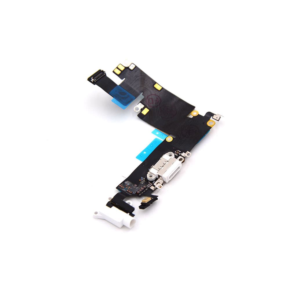 Charging Port and Headphone Jack For iPhone 6 Plus White Pulled