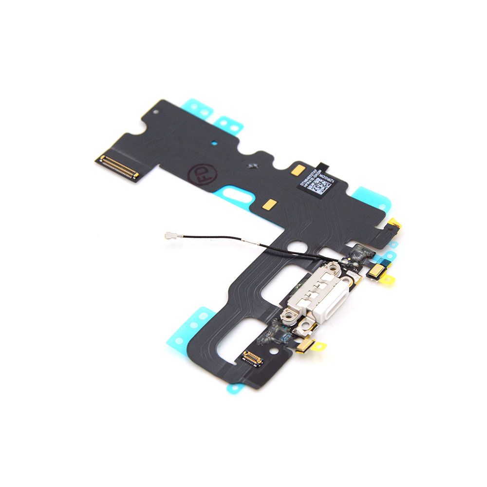 Charging Port For iPhone 7 White Pulled