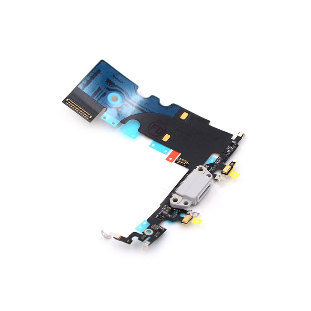 Charging Port For iPhone 8 White Pulled