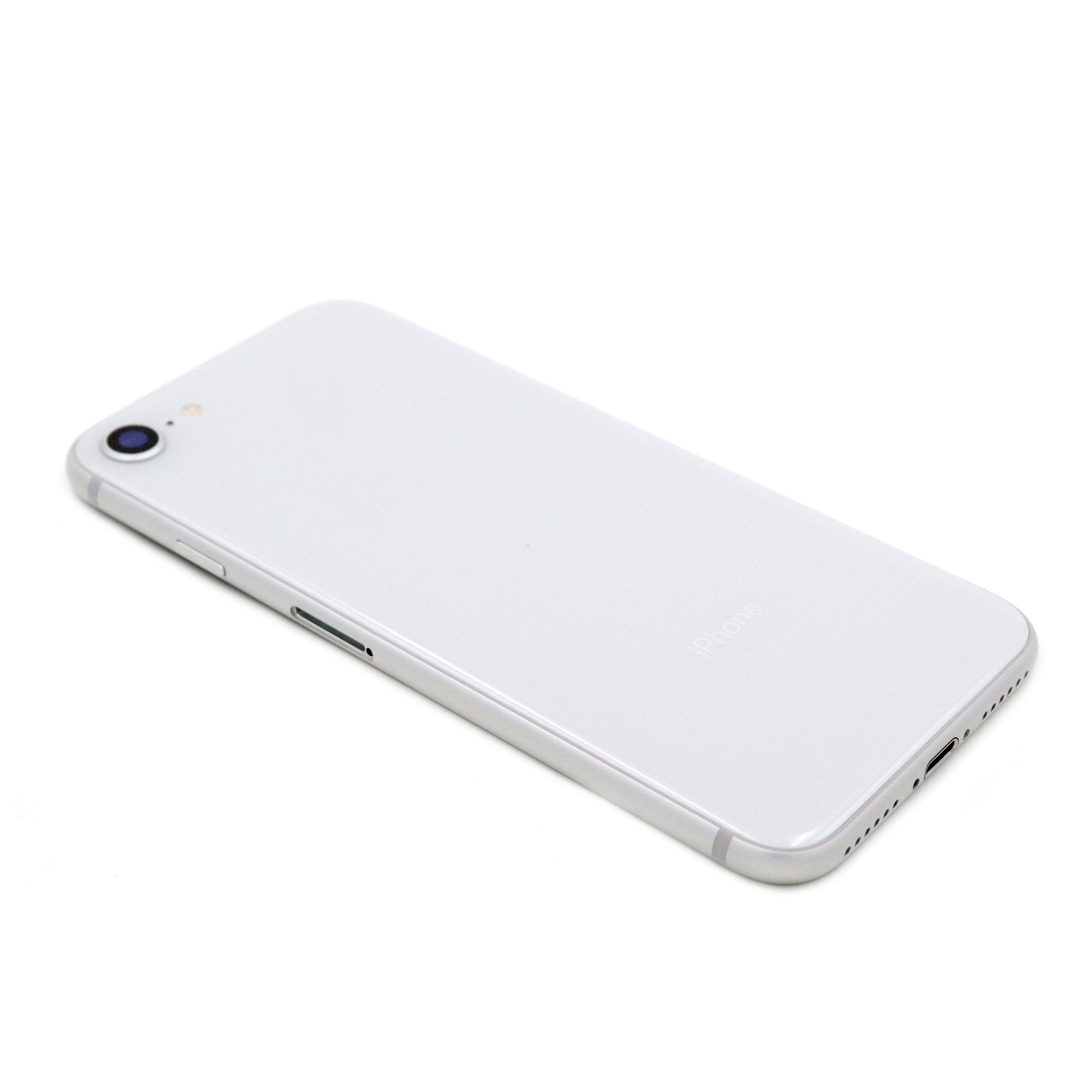 Rear Housing with small parts For iPhone 8 White Pulled