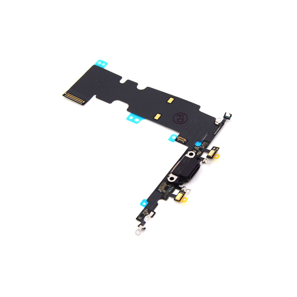 Charging Port For iPhone 8 Plus Black Pulled