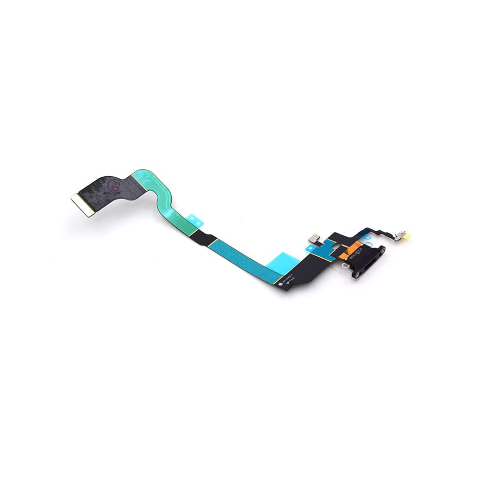 Charging Port For iPhone X Black Pulled