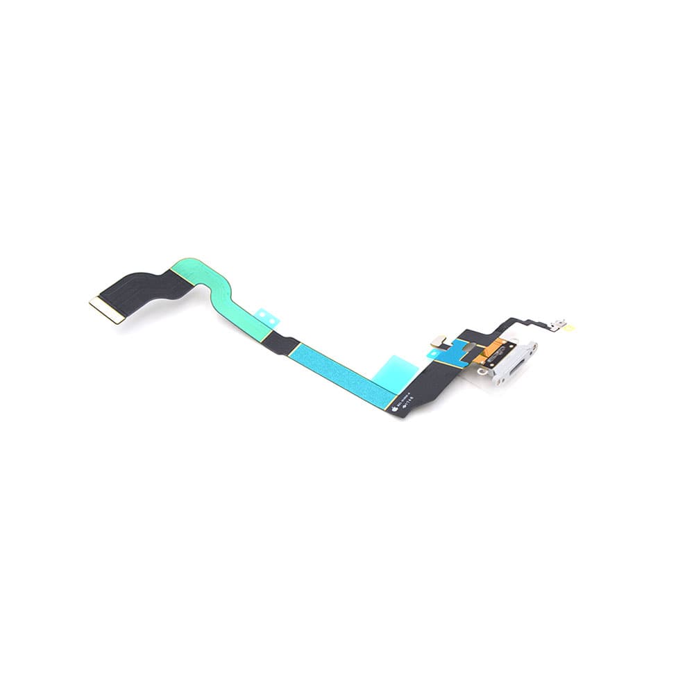 Charging Port For iPhone X Silver Pulled