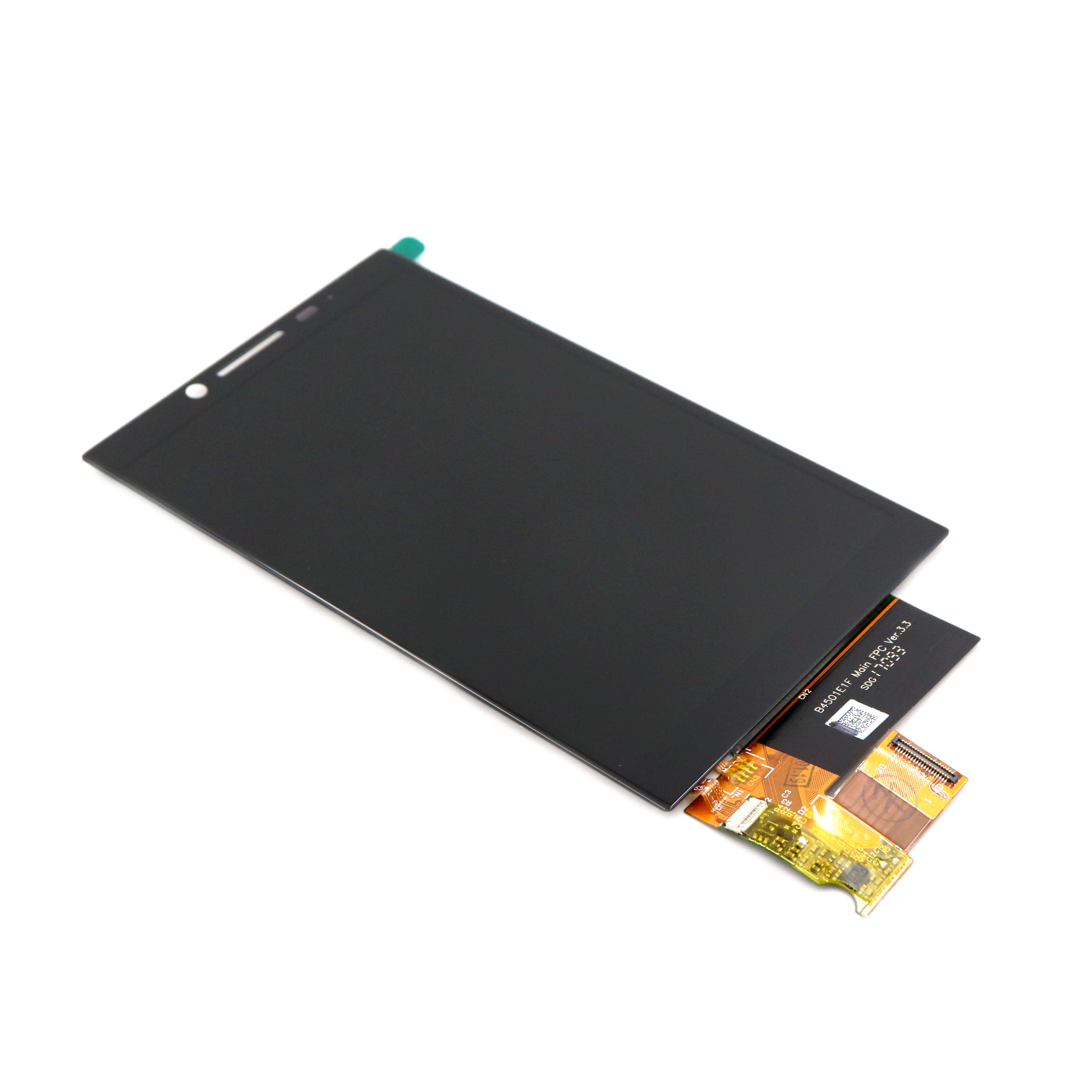 Display For Blackberry KEY2 (Short Cable) Black OEM-Equivalent
