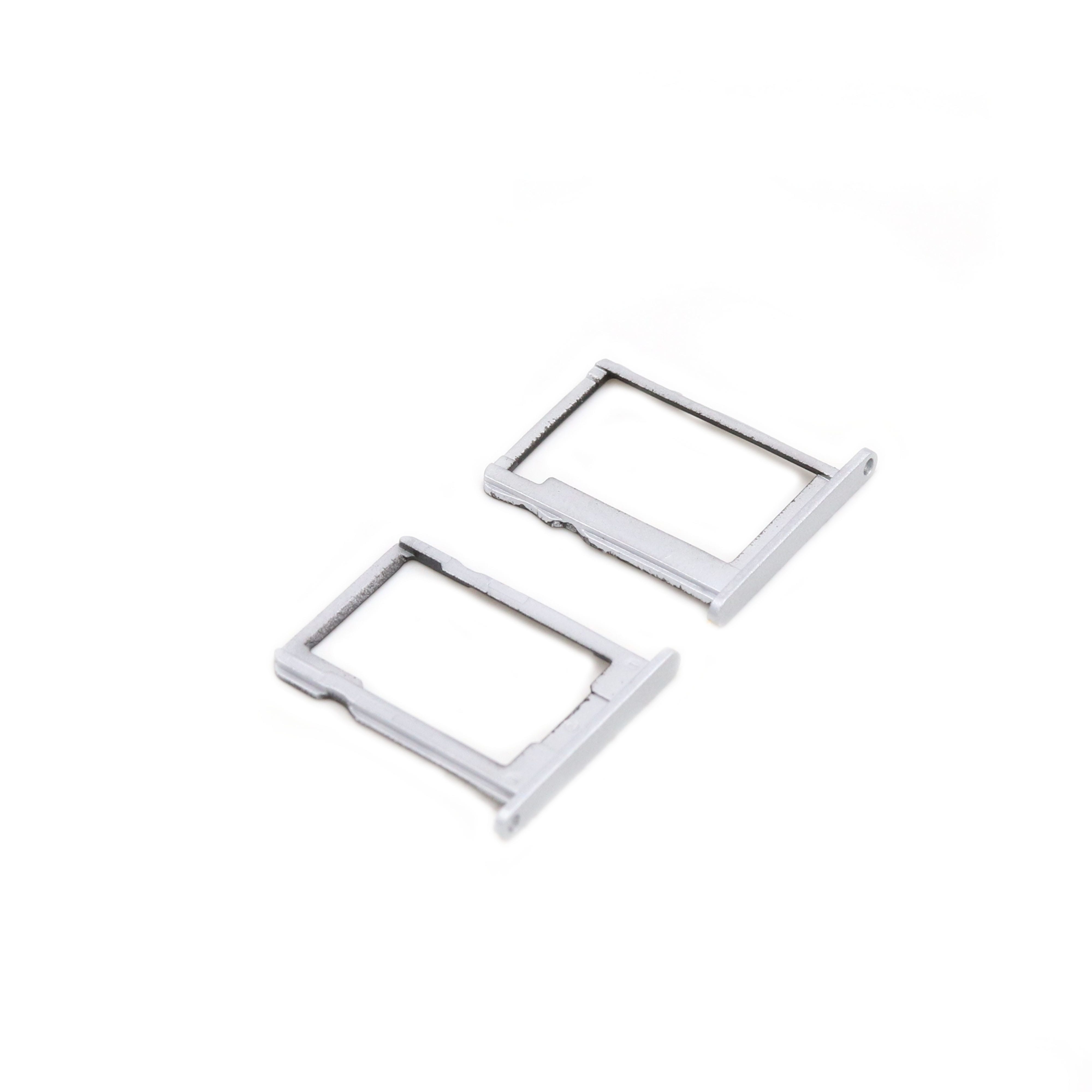 Sim and SD Card Tray with Cover For Huawei G7 Silver OEM-Equivalent