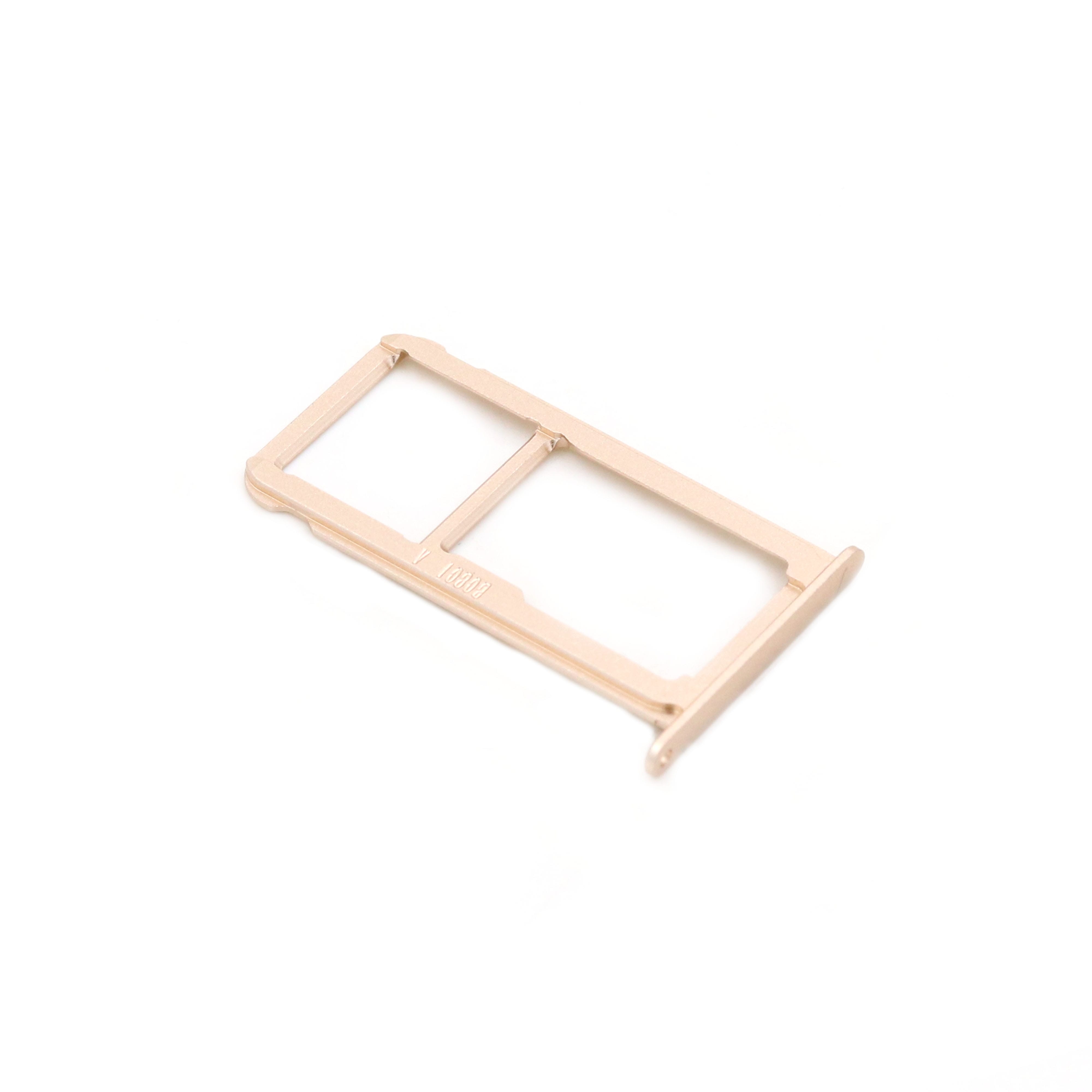 Sim and SD Card Tray with Cover For Huawei P9 Gold OEM-Equivalent