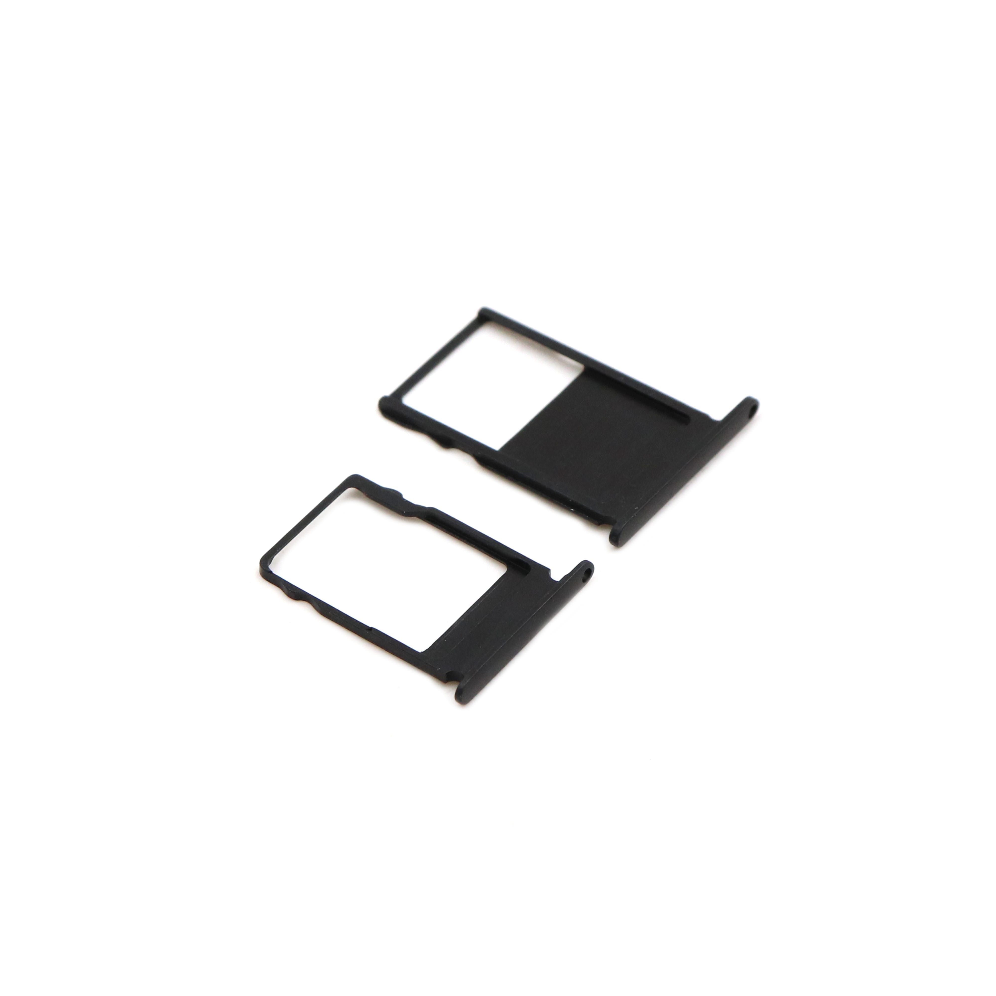 Sim and SD Card Tray with Cover For Nokia 3 Black OEM-Equivalent