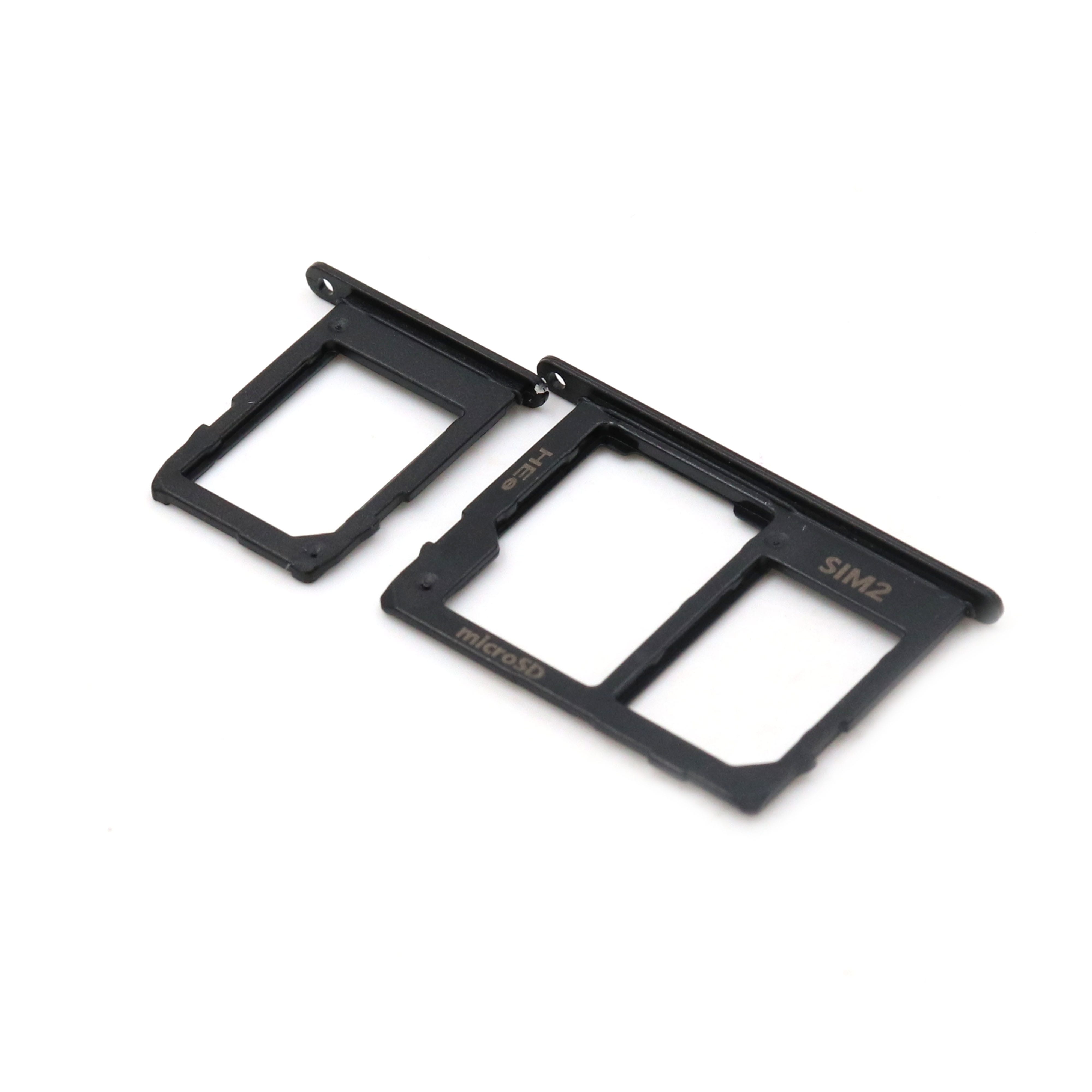 Nano Sim Card Tray For Samsung Galaxy A6 2018 (A600F) Black OEM-Equivalent