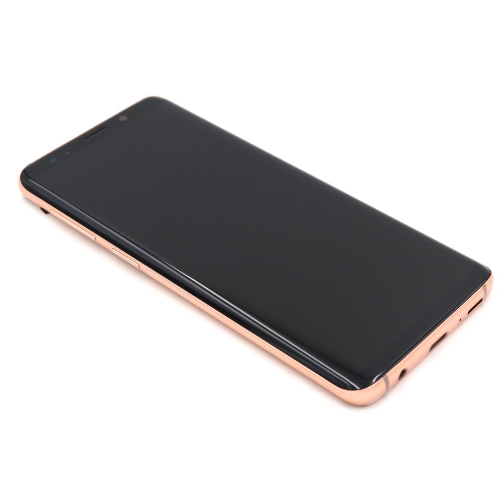 Display Complete with Housing For Samsung Galaxy S9 Gold Service Pack