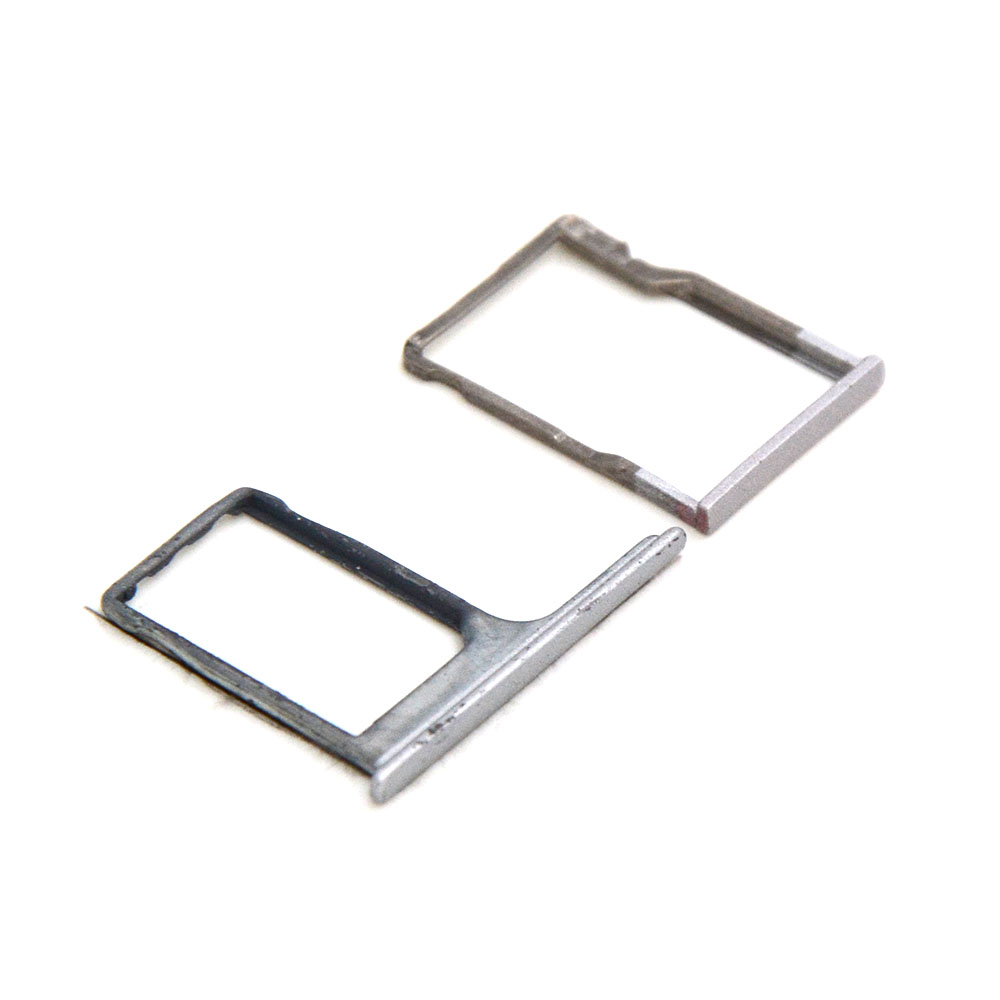 Sim and SD Card Tray with Cover For HTC One M8 Silver OEM-Equivalent