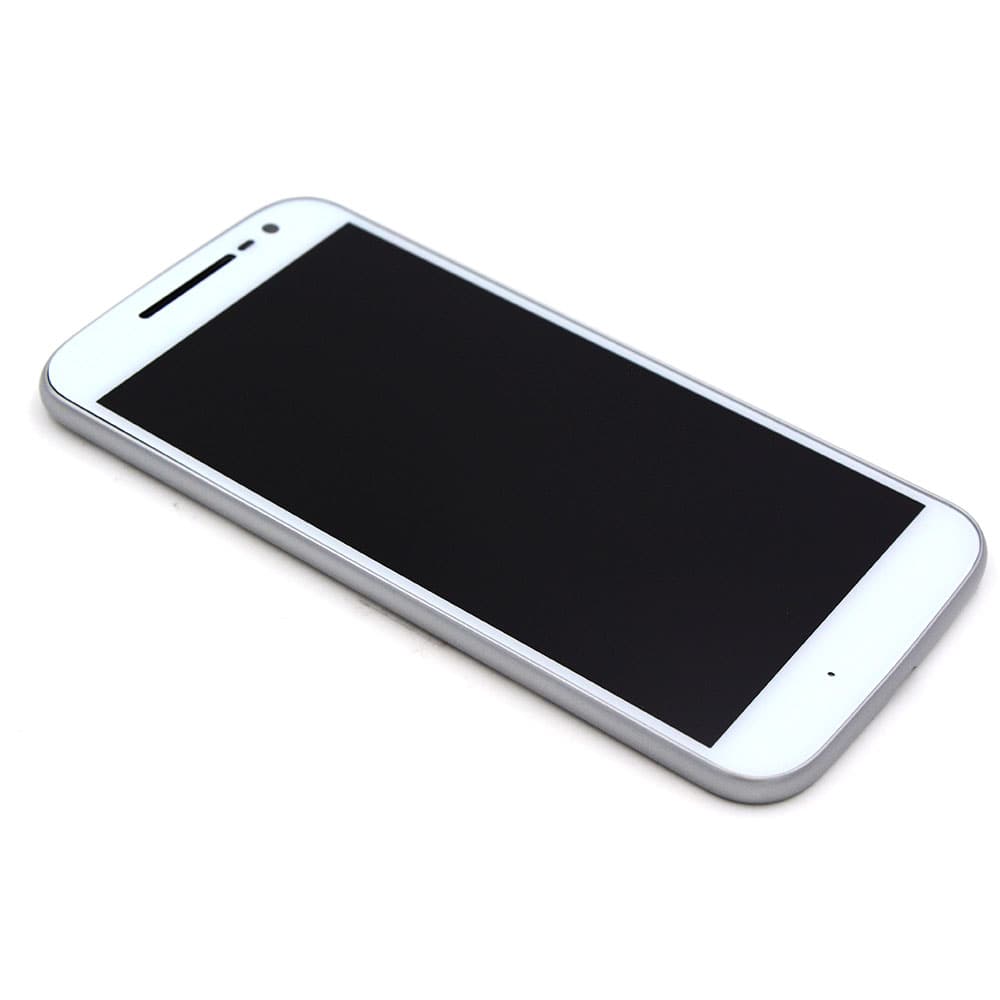 Display Complete with Housing For Motorola Moto G4 (XT1625) White OEM-Equivalent