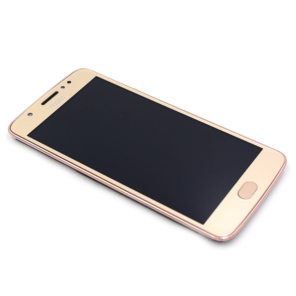 Display Complete with Housing For Motorola Moto E4 (XT1767) Gold OEM-Equivalent