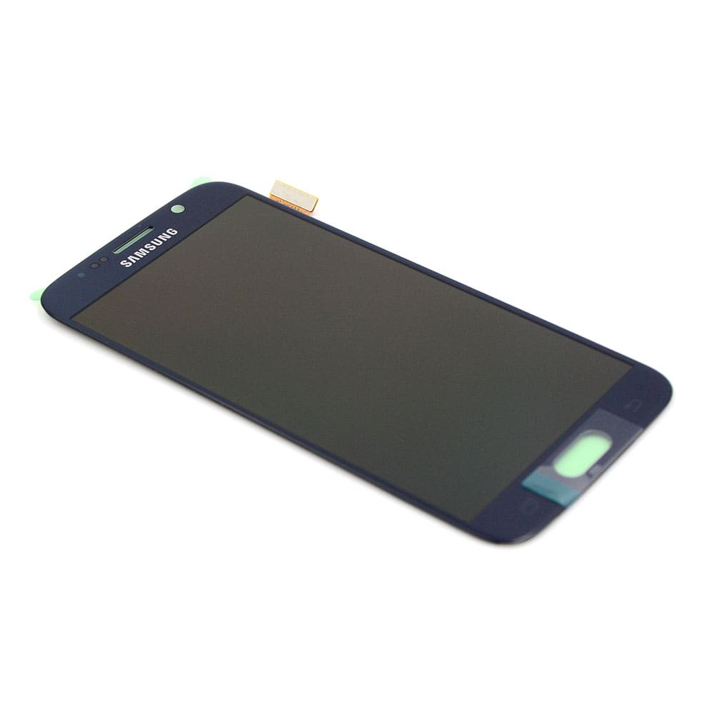 Display (with Adhesive) For Samsung Galaxy S6 Black Service Pack