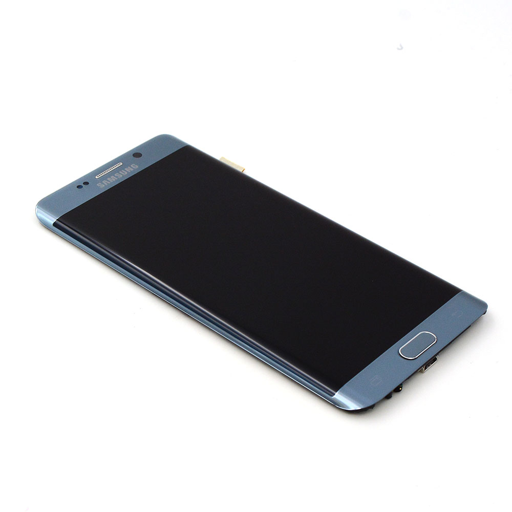 Display Complete with Housing For Samsung Galaxy S6 Edge Plus Silver Service Pack