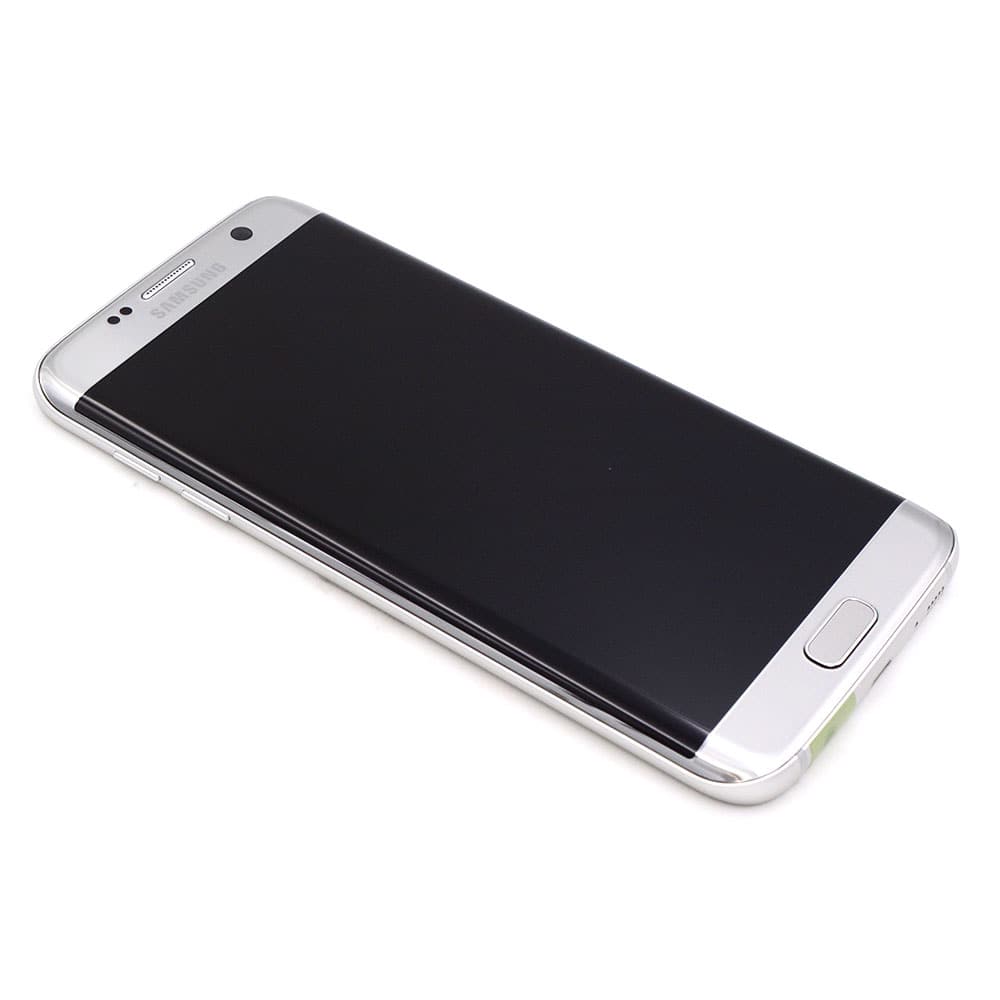 Display Complete with Housing For Samsung Galaxy S7 Edge Silver Service Pack