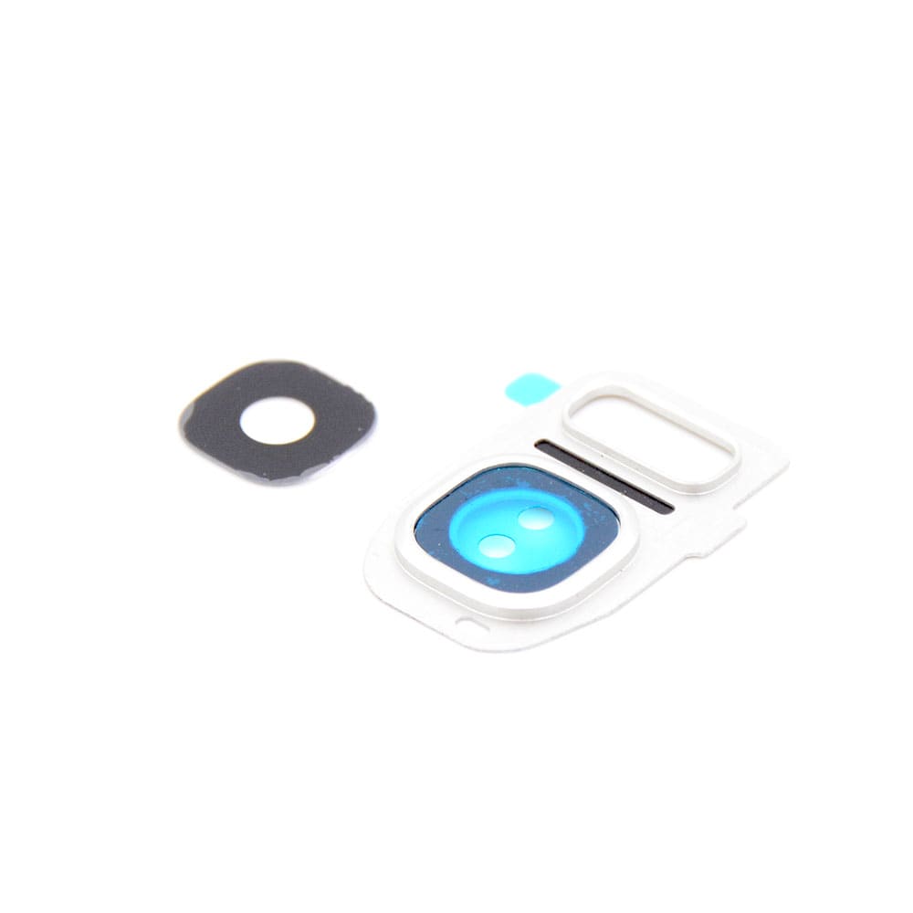 Rear-facing Camera Lens Cover For Samsung Galaxy S7 Edge Silver OEM-Equivalent