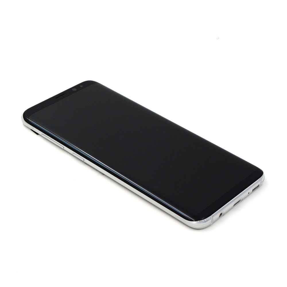 Display Complete with Housing For Samsung Galaxy S8 Plus Silver Service Pack
