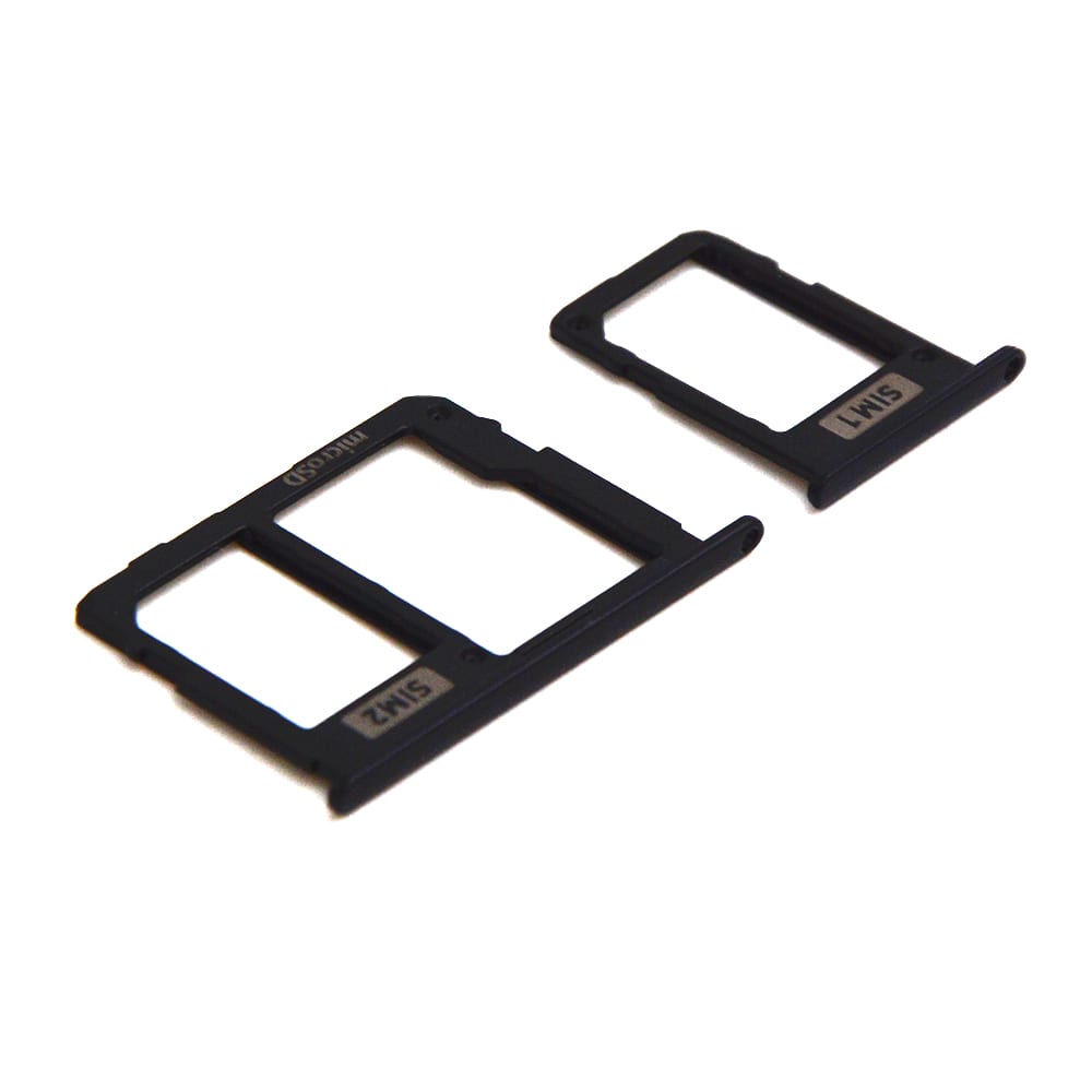 Nano Sim Card Tray For Samsung Galaxy J7 2017 (J730F) Black OEM-Equivalent