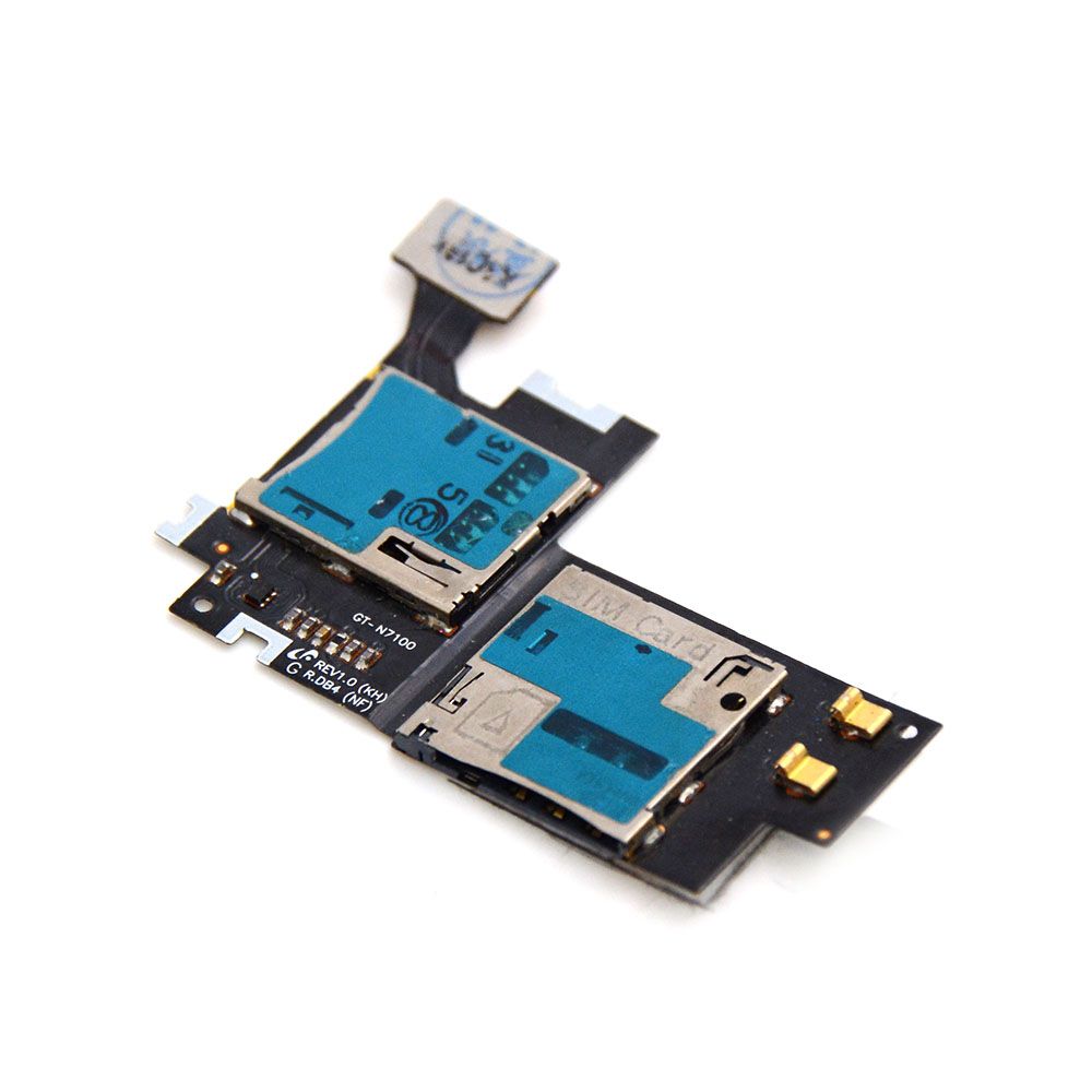 Sim and SD Card Reader For Samsung Galaxy Note 2 (N7100) OEM-Equivalent