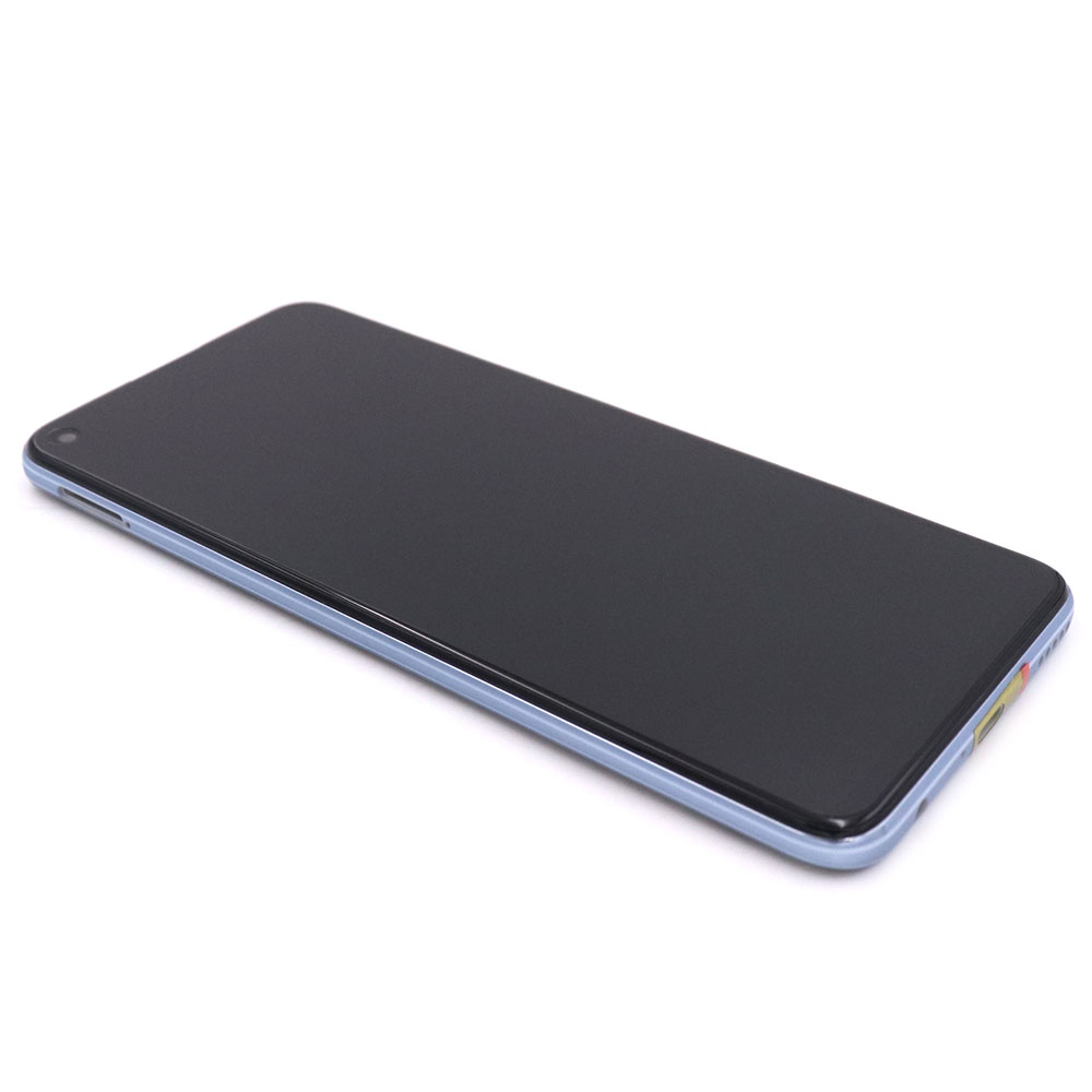 Display complete with housing and battery For Huawei P40 Lite 5G Silver Service Pack
