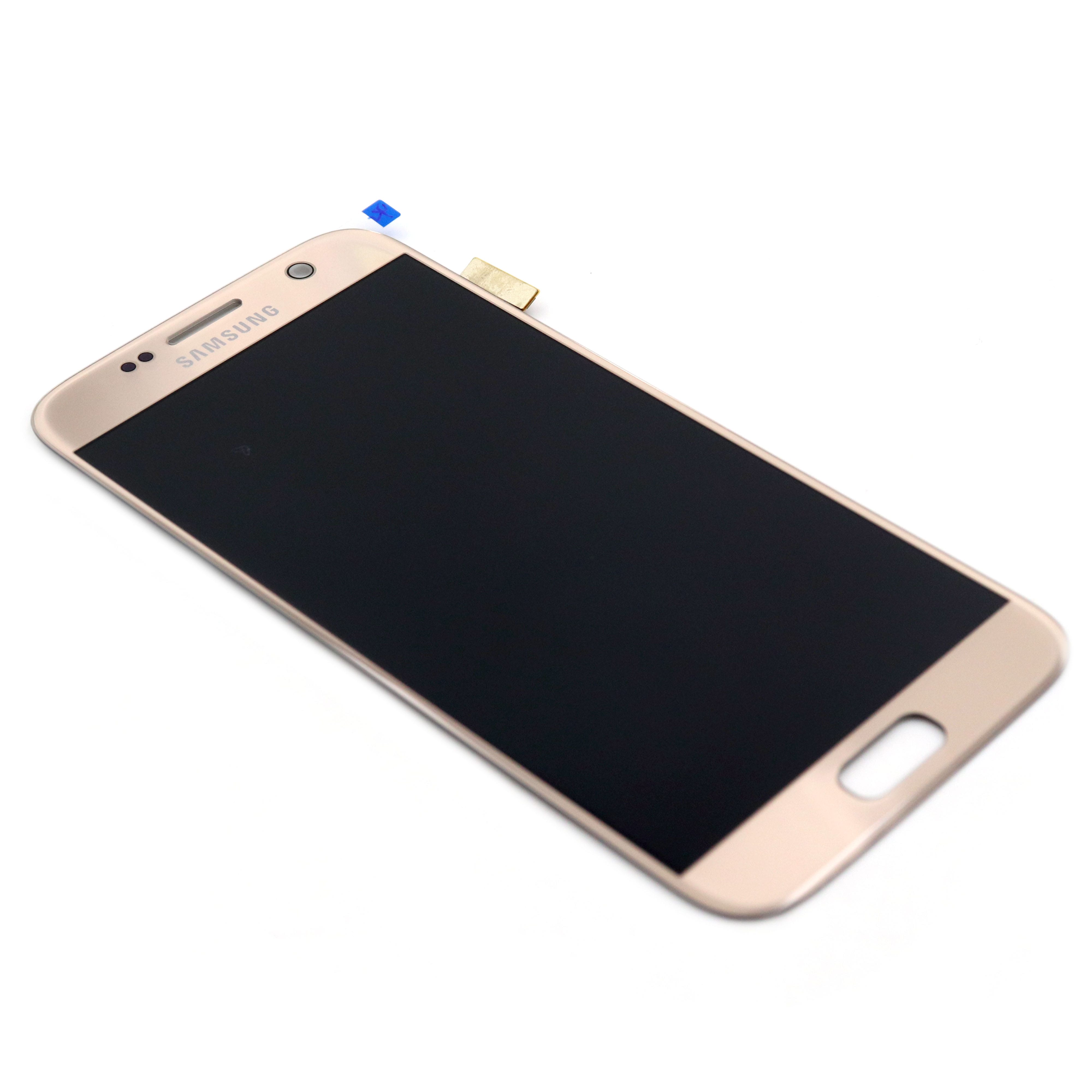 Display (without Adhesive) For Samsung Galaxy S7 Gold Service Pack