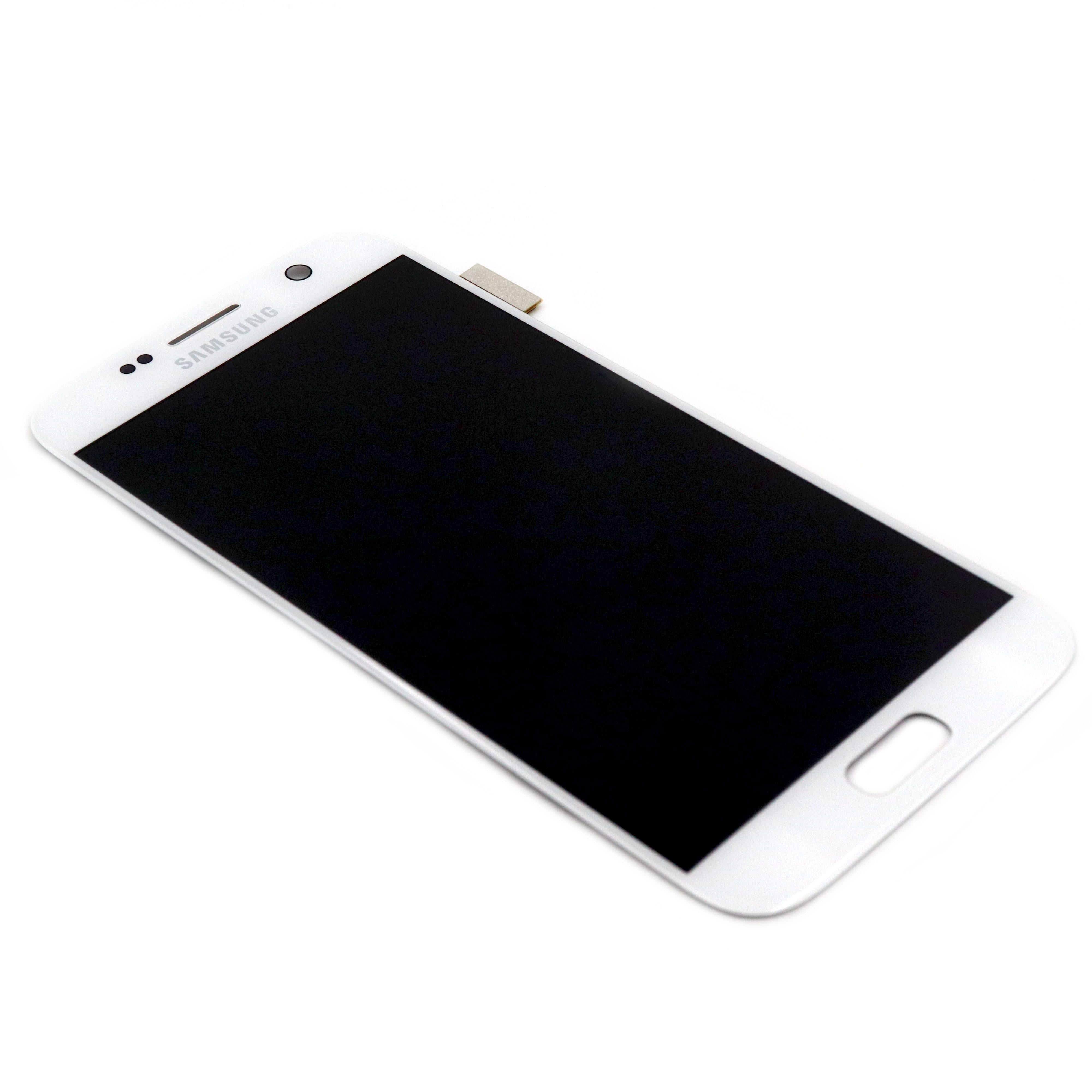 Display (without Adhesive) For Samsung Galaxy S7 White Service Pack