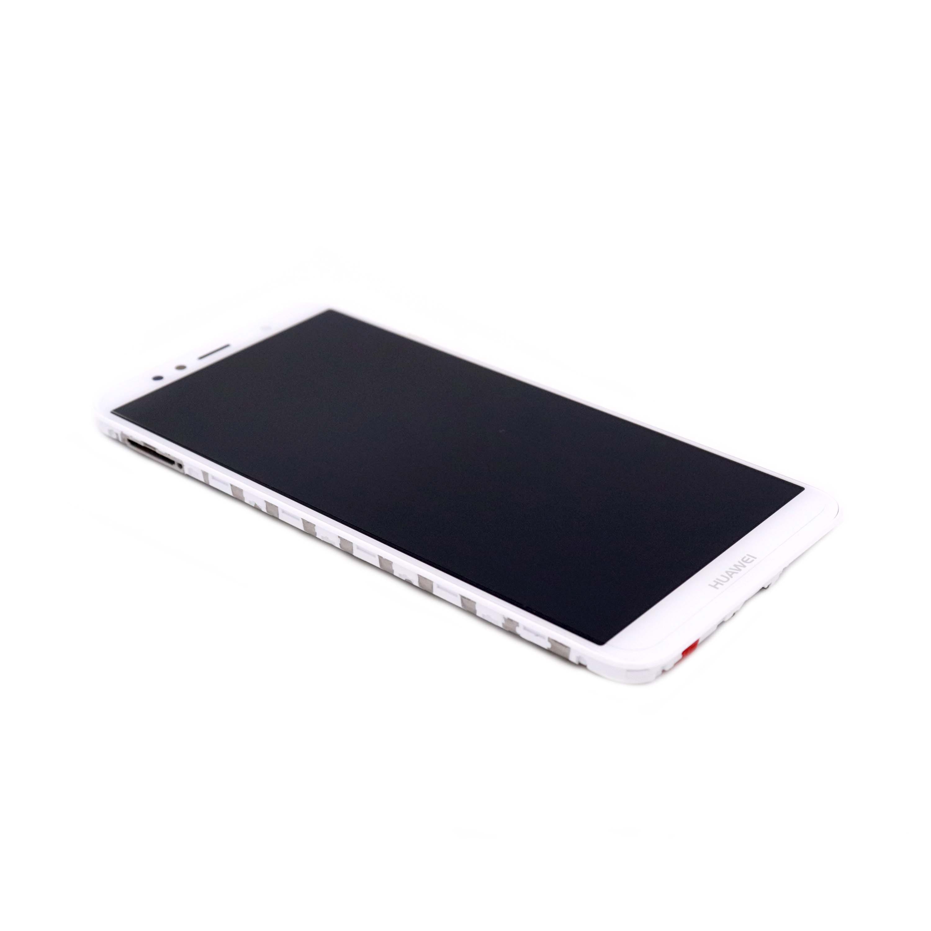Display Complete with Housing and Battery For Huawei Y6 2018 White Service Pack