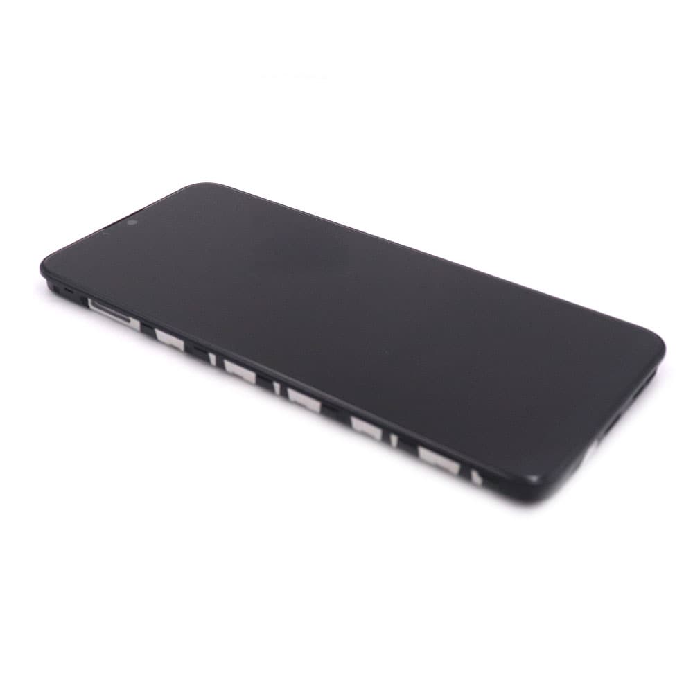 Display Complete with housing For Motorola Moto G30 Black Service Pack