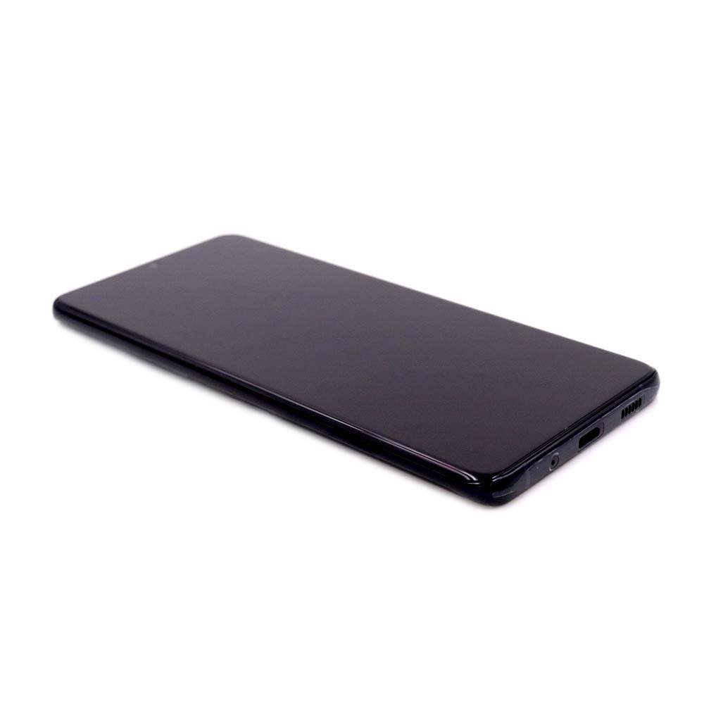 Display (without Front-facing Camera) Complete with Housing For Samsung Galaxy S20 Ultra Black Service Pack