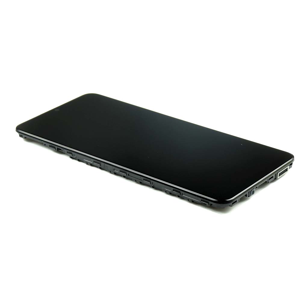 Display Complete With Housing For Samsung Galaxy A12 (A127F) Nacho Black Service Pack
