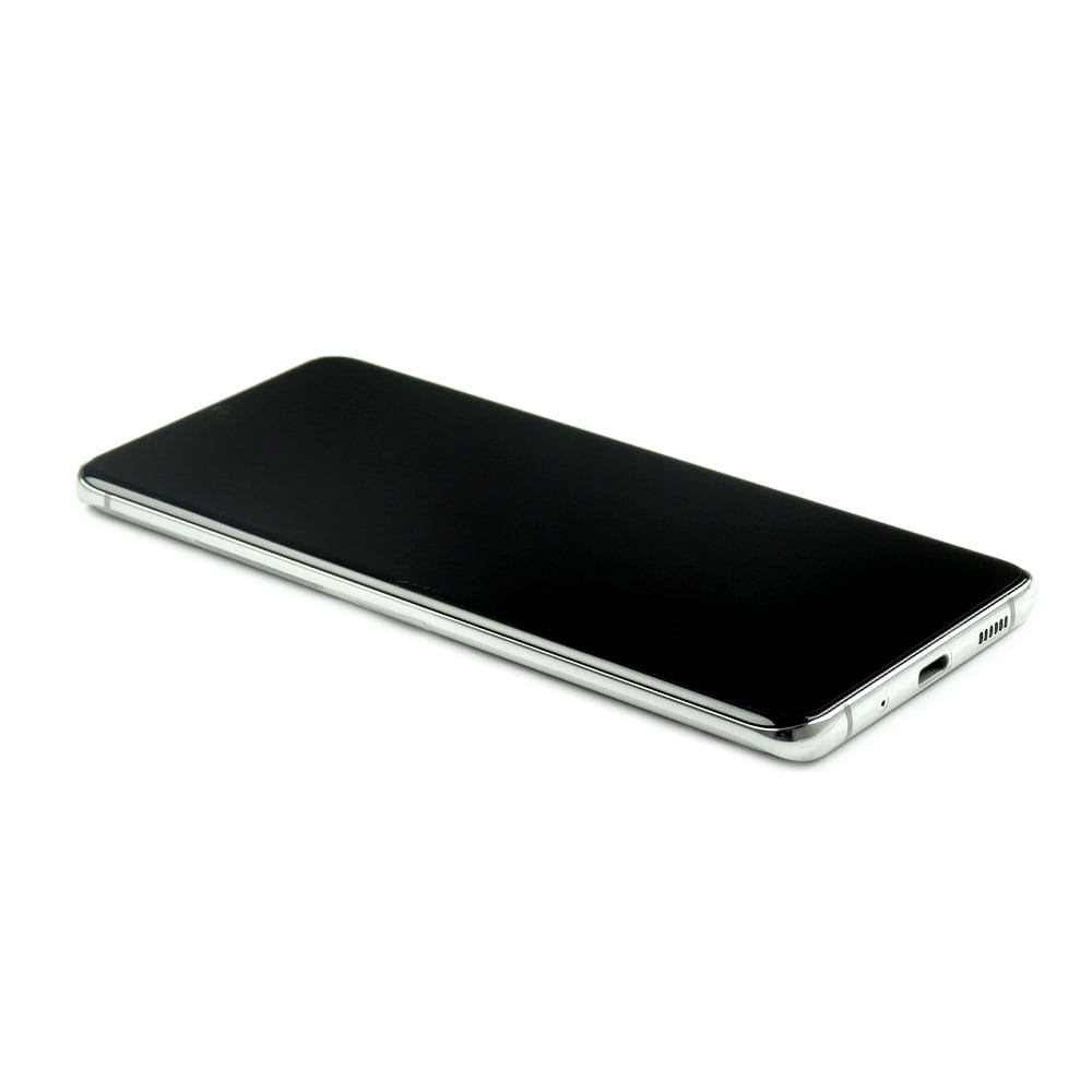 Display (without Front-facing Camera) Complete with Housing For Samsung Galaxy S20 Ultra White Service Pack