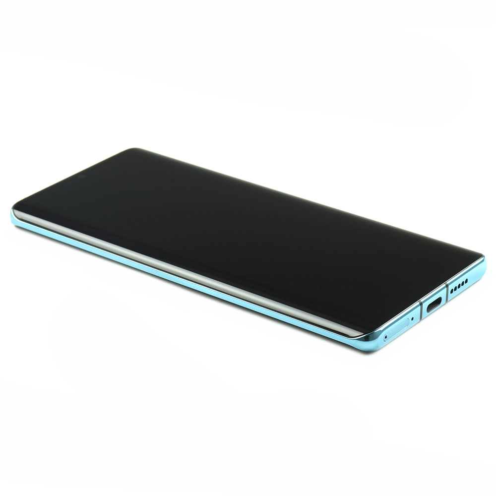 Display Complete with Housing and Battery For Huawei P30 Pro Light blue Service Pack