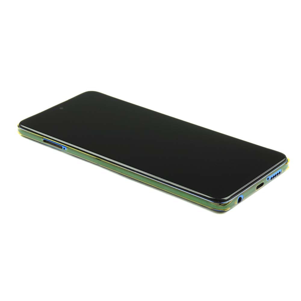 Display complete with housing For Xiaomi Poco X3 NFC/ X3 Pro Blue Service Pack