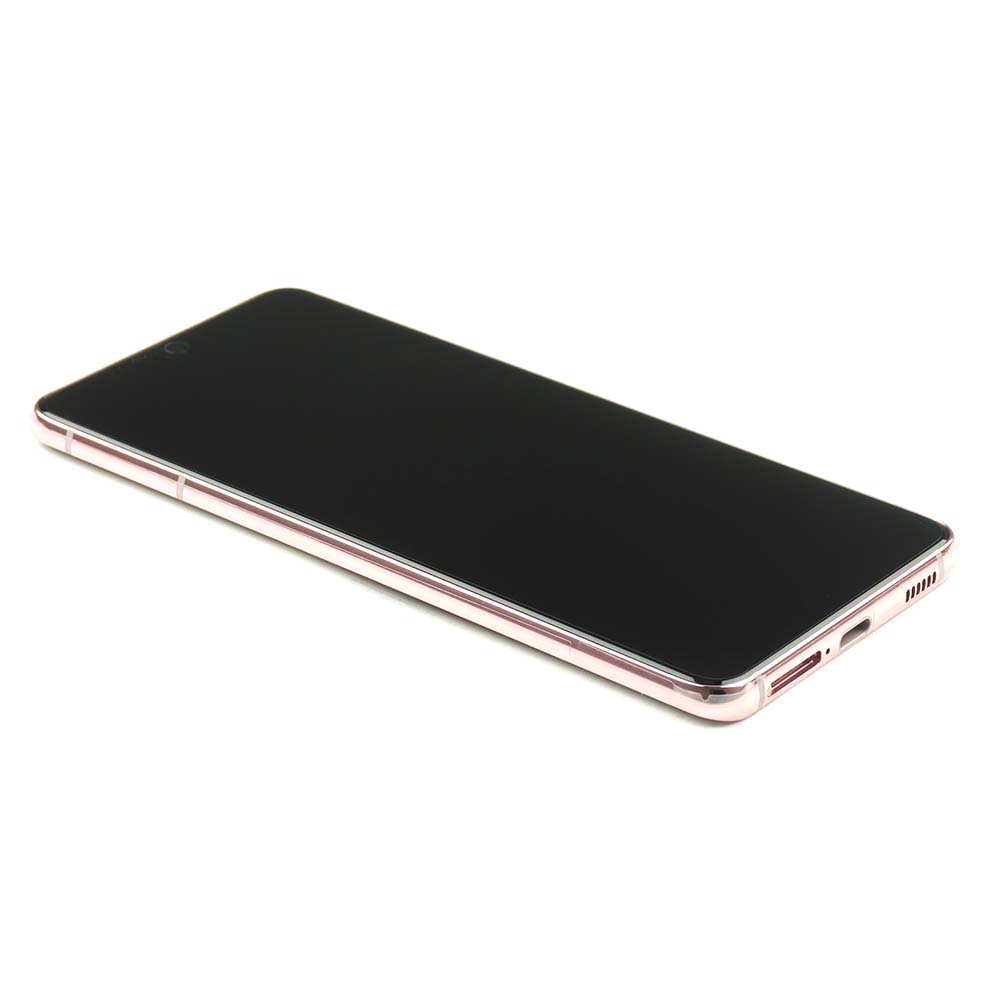 Display complete with housing For Samsung Galaxy S21 Pink Service Pack