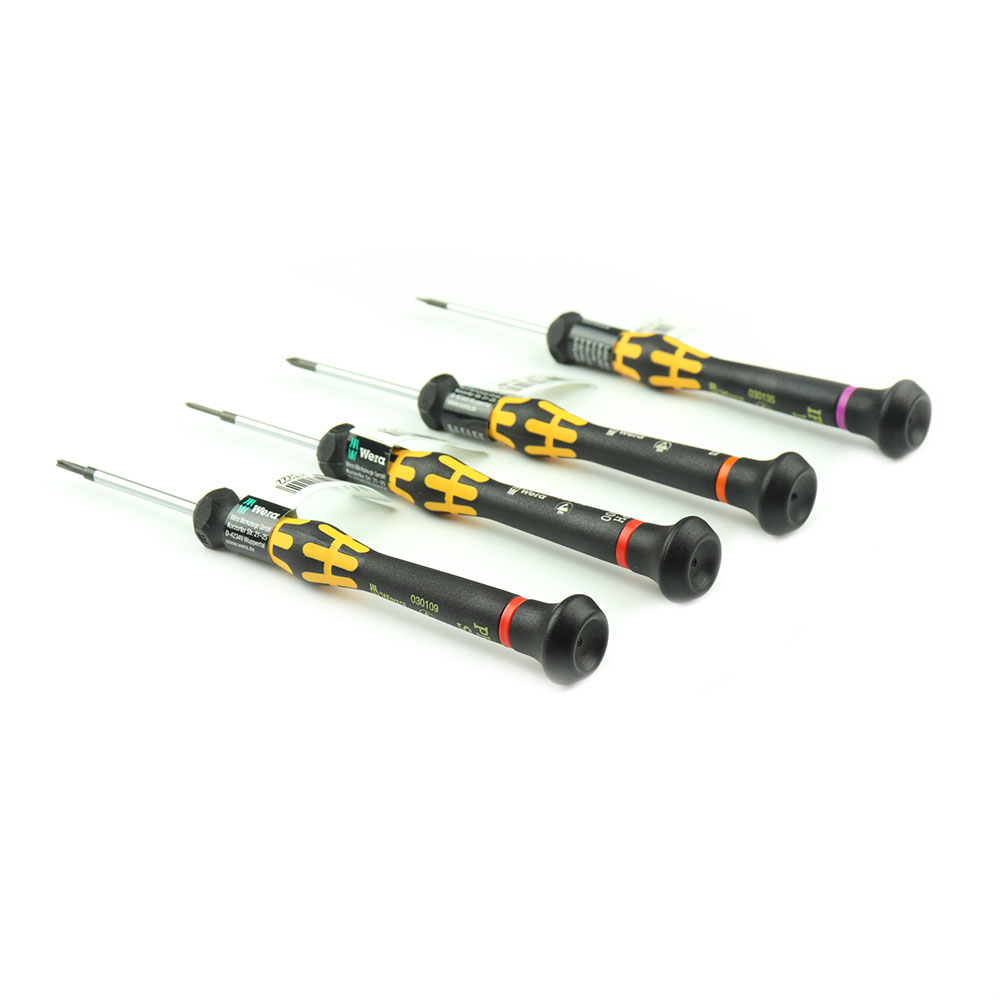 Wera Kraftform 4pcs. ESD screwdriver set for iPhone: Pentalobe, Tri-wing - iPhone, complete set screws