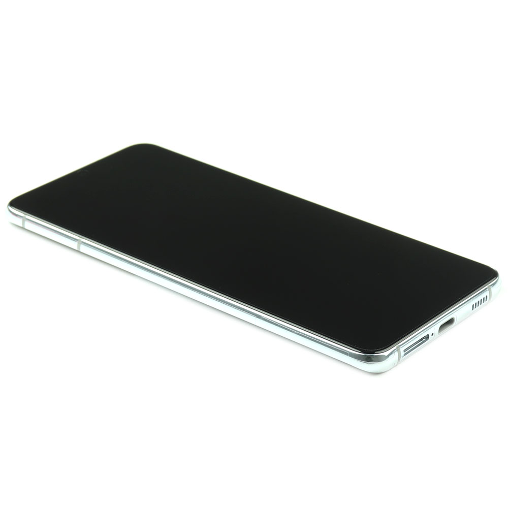 Display Complete with housing (Ex. Camera) For Samsung Galaxy S21 Plus 5G Silver Service Pack