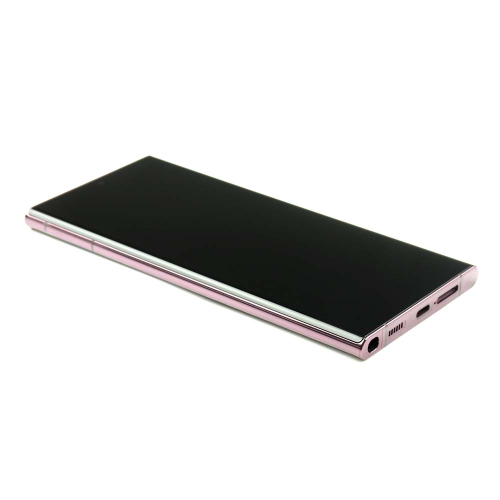 Display Complete with Housing For Samsung Galaxy S22 Ultra (SM-S908B) Burgundy Service Pack