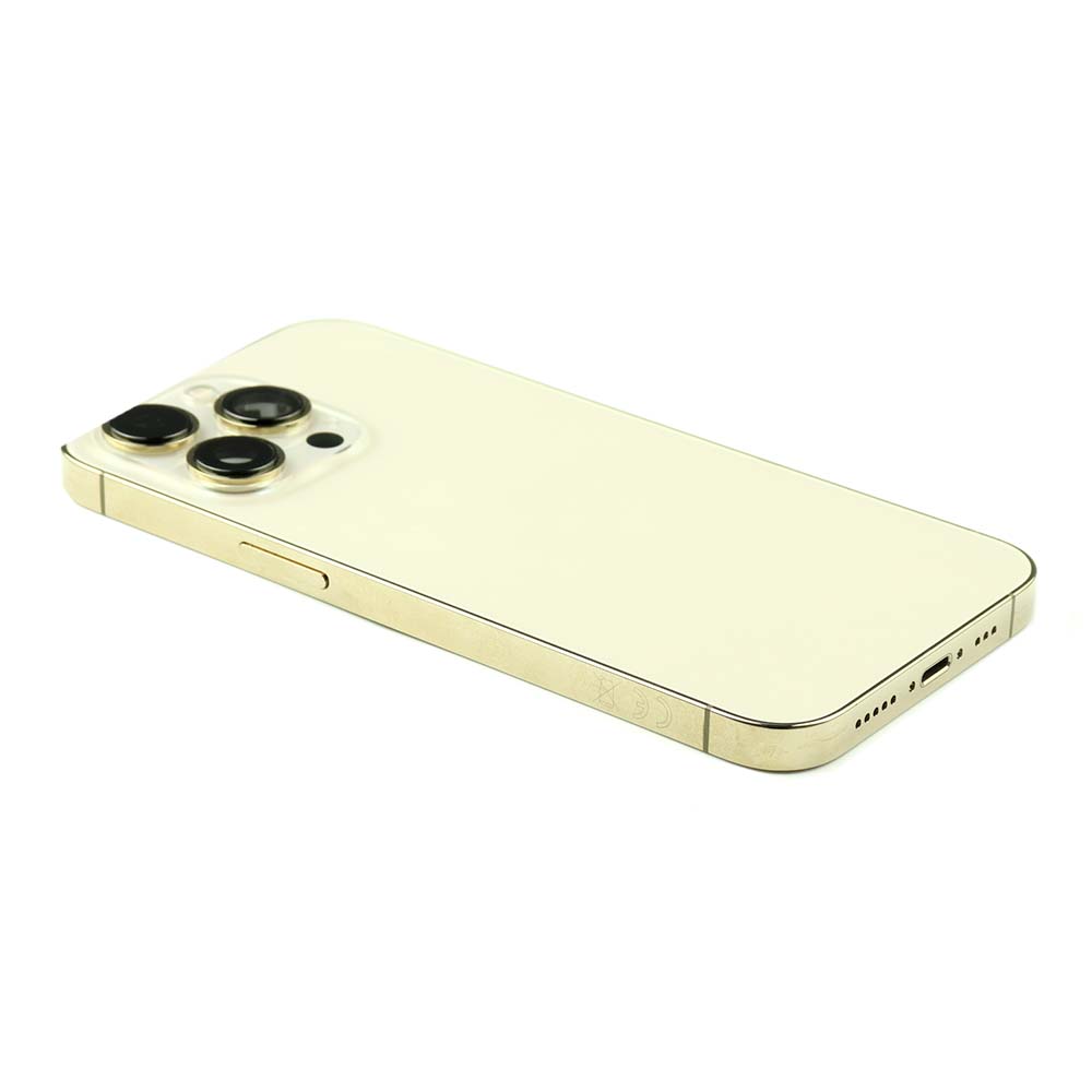 Rear Housing with small parts (US Version) For iPhone 13 Pro Gold Pulled