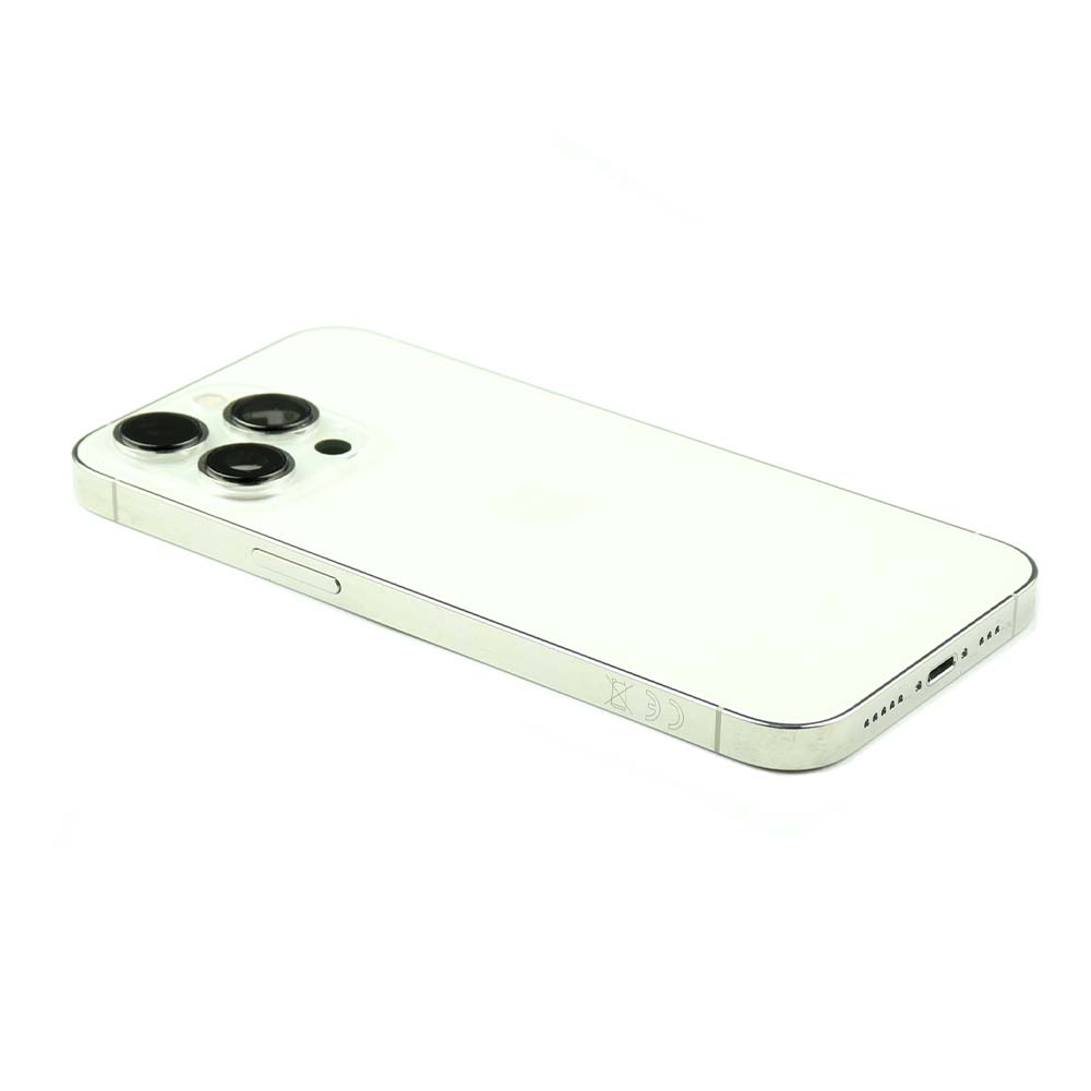 Rear Housing with small parts (US Version) For iPhone 13 Pro Silver Pulled