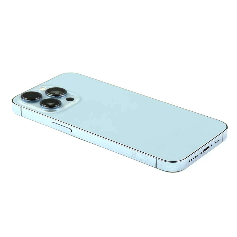 Rear Housing with small parts (US Version) For iPhone 13 Pro Blue Pulled