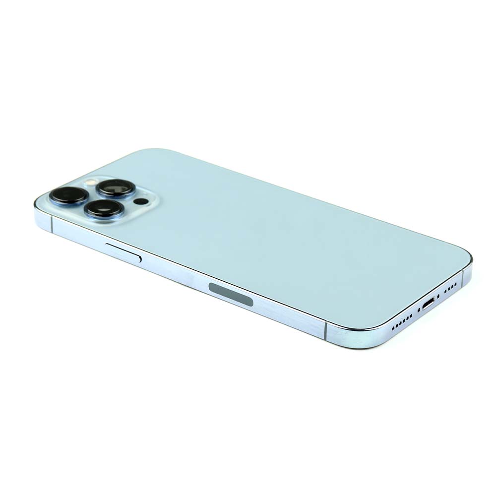 Rear Housing with small parts (US Version) For iPhone 13 Pro Max Blue Pulled